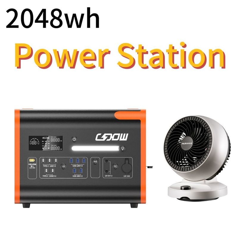 Voltaggio di uscita AC 100V-120V/AC 220V-240V Invertitore di onde sinusoide puro LiFePO4 Centrale elettrica
