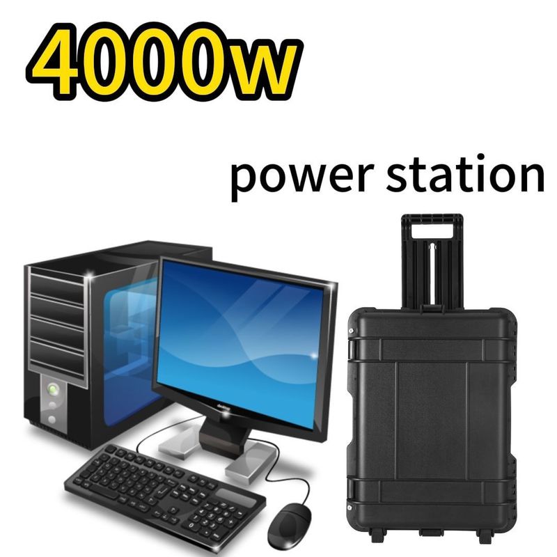 3840wh Mobile Charging Bank LT-40 per 4kw LiFePO4 Batteria EV Car Mobile Power Station