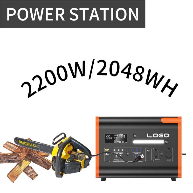 Generatore portatile di 1500W Stazione di energia solare carica rapida Fornitore di alimentazione ininterrotto