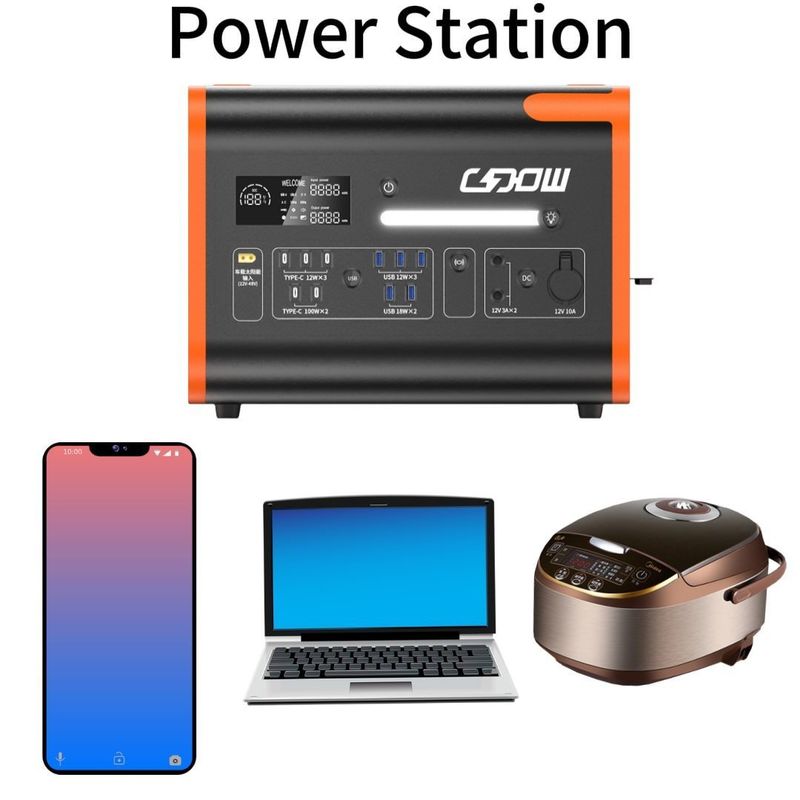2000W 3000 ciclo vita generatore solare per l'energia mobile all'aperto nel mercato dell'Asia orientale