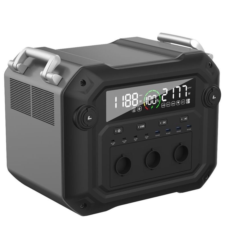 1200W carica 2500W generatore solare ad alta potenza per centrale elettrica portatile domestica
