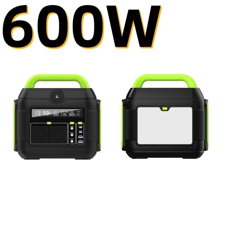 Centrale elettrica a batteria al litio ternaria da 600W per campeggio all'aperto e scelta migliore per la famiglia
