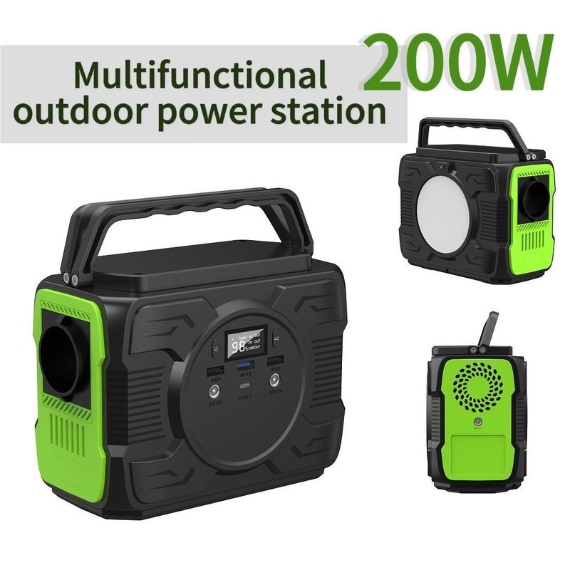 200W batteria al litio portabile UPS Power Station Power Bank Generator per il mercato europeo