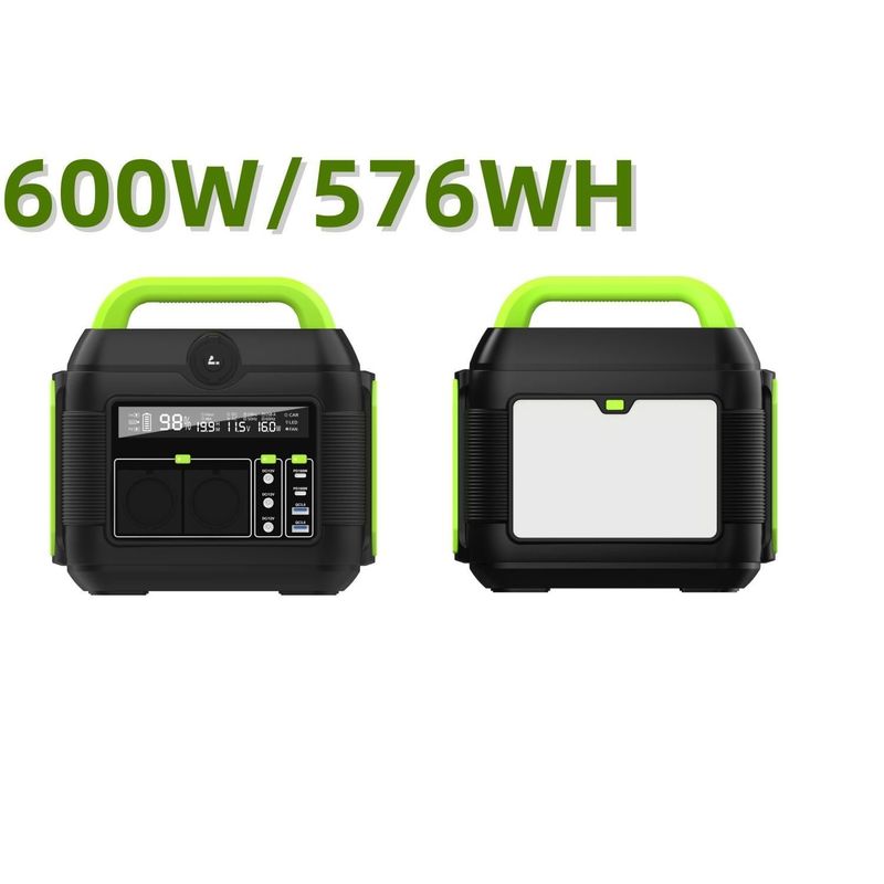 600W AC110V AC220V Lithium Battery Pack Stazione solare portatile per camper e camper
