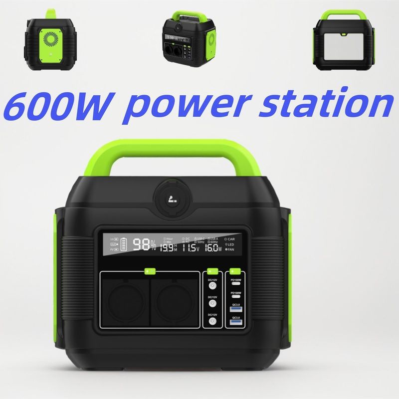 Generatore mobile portatile da 600W per campeggio all'aperto e proiettore