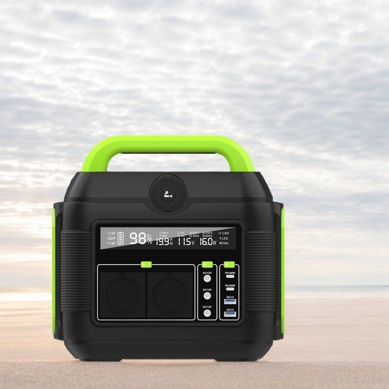 Rivelazione Display a cristalli liquidi 600W Potenza di ricarica rapida Mini generatore di emergenza con presa UE AC