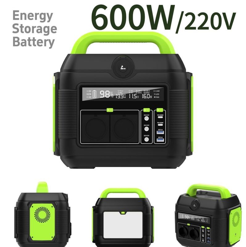 S6 Reveal LCD Display Mini Power Station portatile da 500W per la ricarica di laptop e telefoni