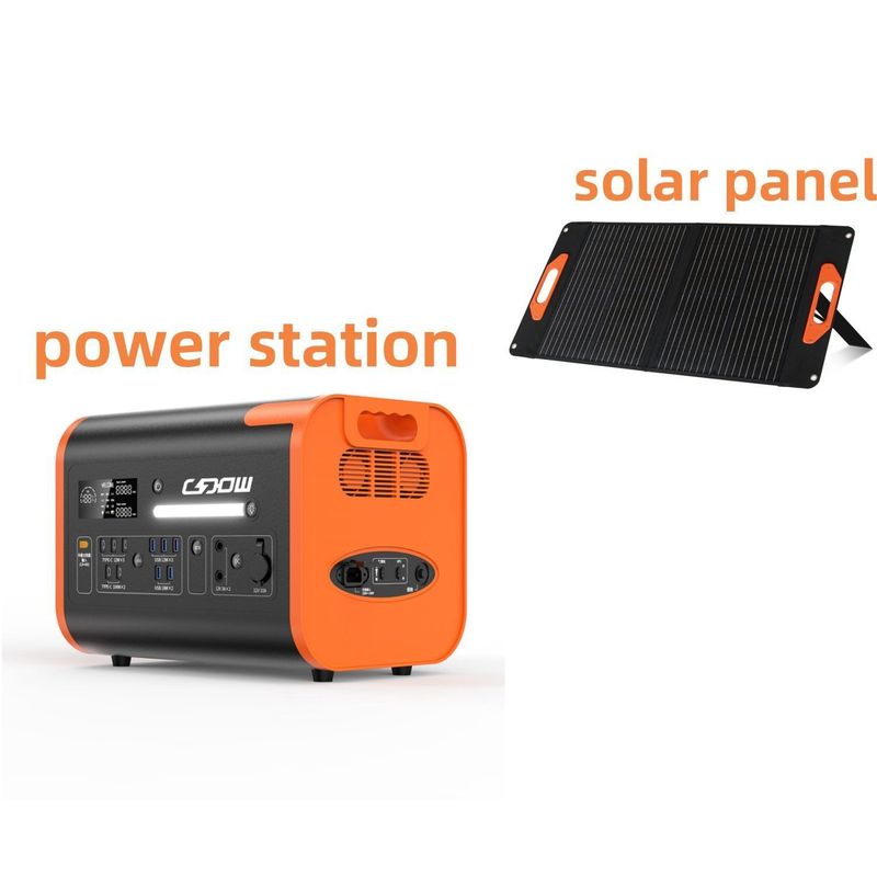 Generatore solare portatile a carica super veloce da 2200W per emergenze all'aperto AT22
