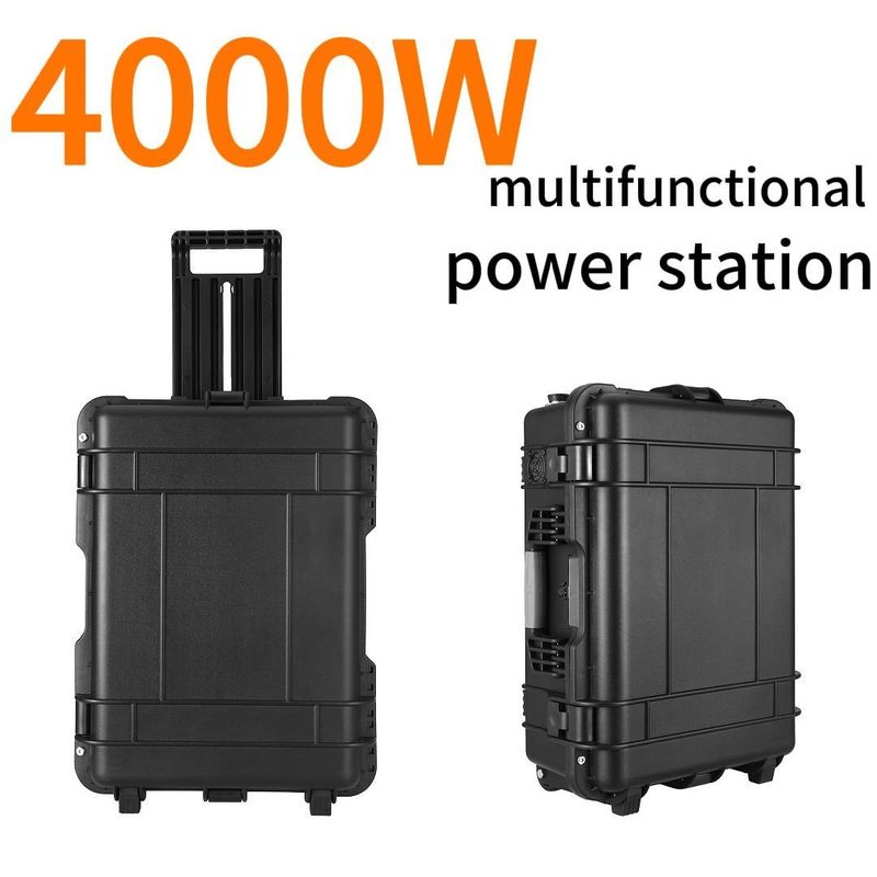 Centrale elettrica portatile da 4000W 220V 500wh Forma d'onda di uscita AC Onda sinusa pura