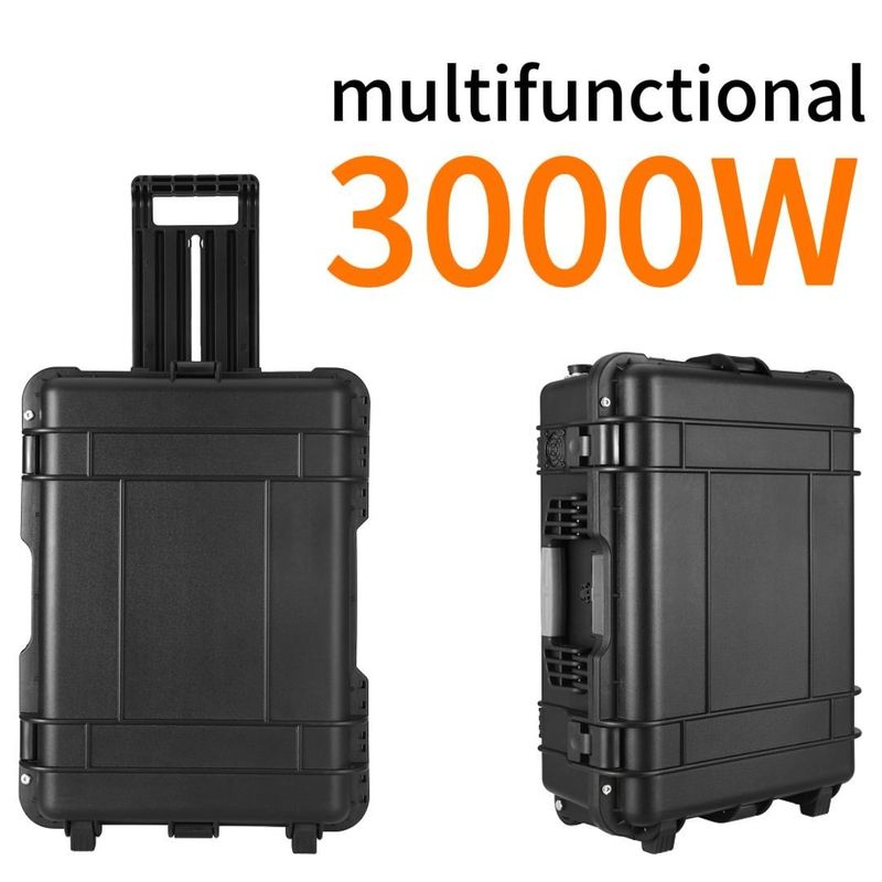 Batteria di accumulo di energia LiFePO4 di potenza massima di 6000W per centrale elettrica portatile solare per la casa