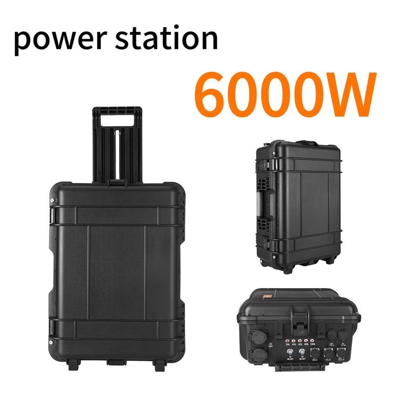 Centrale elettrica esterna Generatore portatile da 6000W con ricarica rapida e 18W USB/Tipo-C