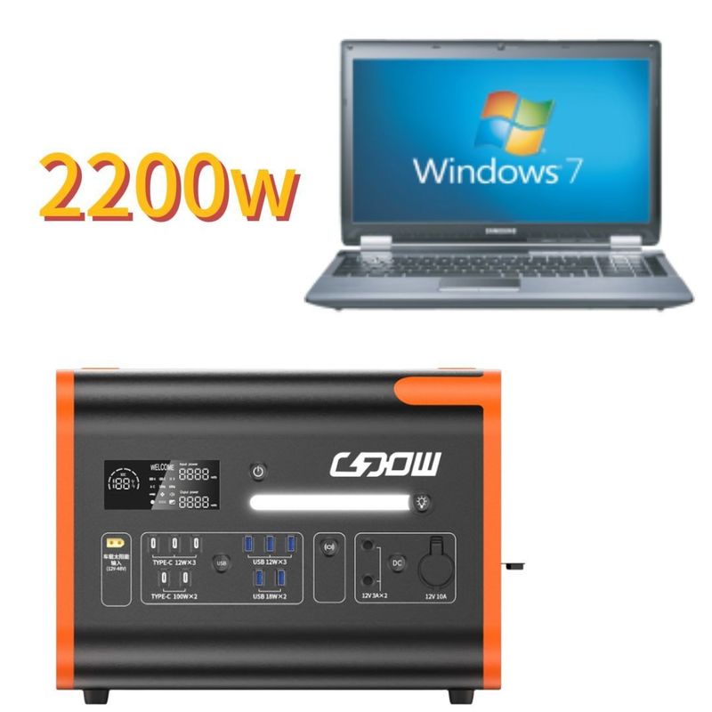 2000W di ricarica veloce bidirezionale LiFePO4 batteria portabile alimentatore mobile per la famiglia
