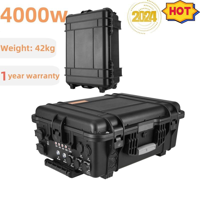 Generatore solare portatile di grande capacità da 3000W a 4000W per camper e esterni Tempo di ricarica 6-7h