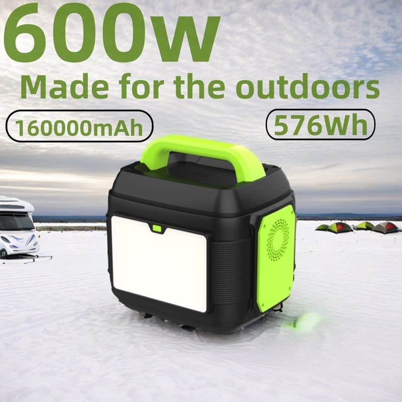 Generatore solare portatile professionale 600W 576Wh / 14.4V / 40Ah / 160000mAh con MPPT