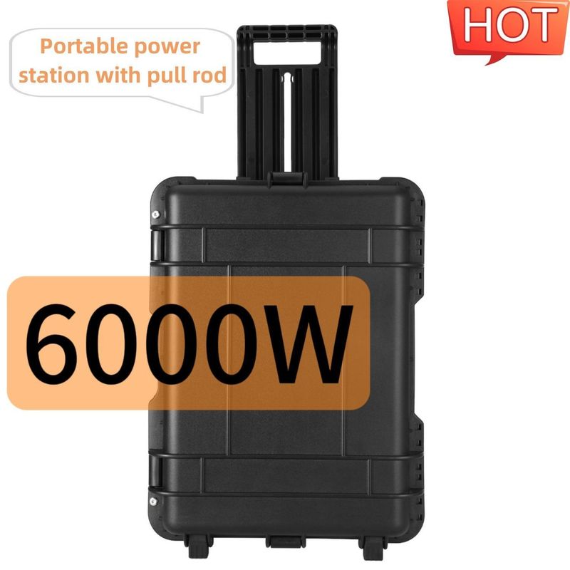 Generatore solare portatile multifunzione di potenza massima di 6000W per soluzioni di alimentazione esterna
