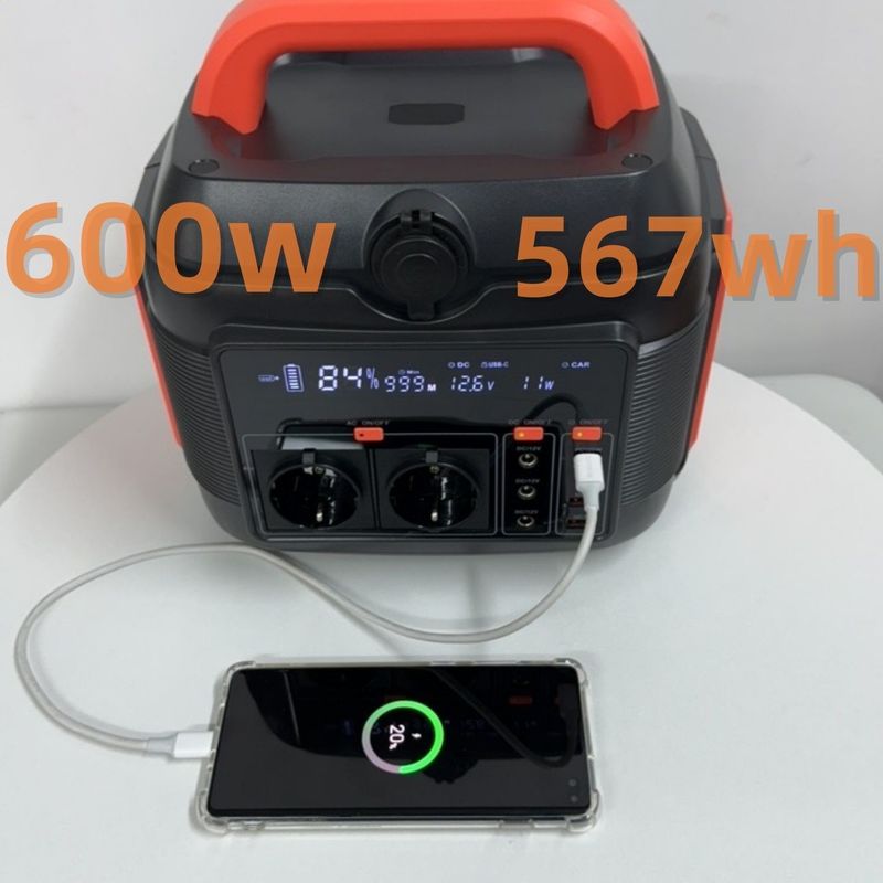 Centrale elettrica di bordo semplice e sicura 600W288wh Generatore solare con presa AC