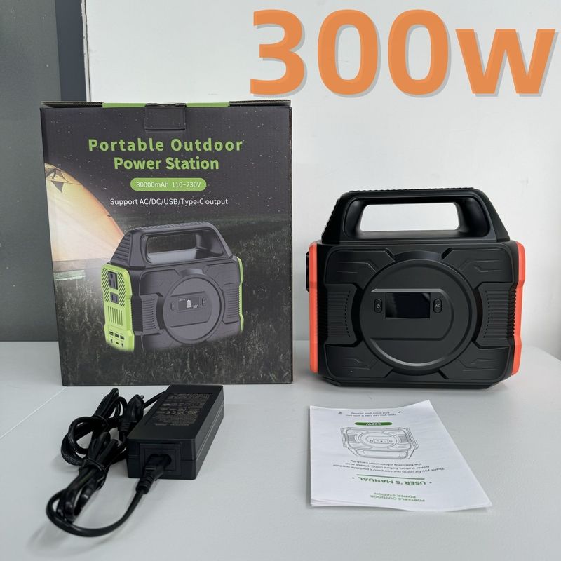 Protezione da cortocircuito 300W Batteria di alimentazione Generatore solare Stazione elettrica mobile Compatta