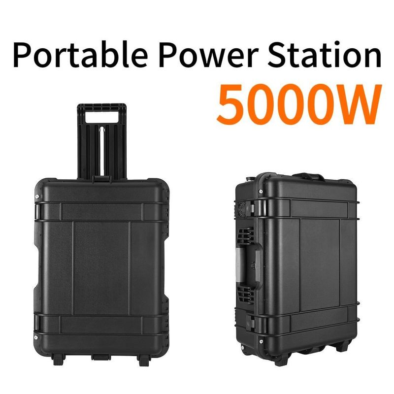 Generatore solare portatile a trazione e pannello solare da 5000W per centrale elettrica di emergenza esterna