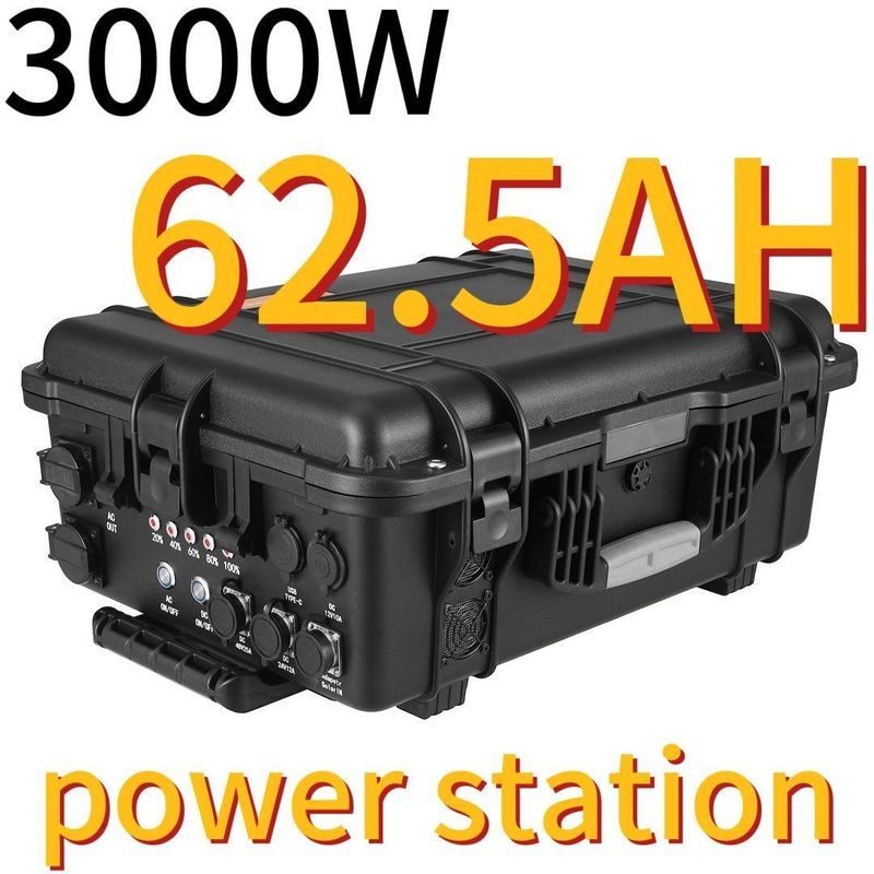 3000W62.5ah Centrale elettrica portatile per emergenza esterna per mercati dell'Asia orientale