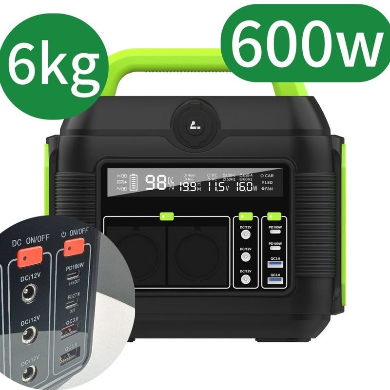 Sistema di stoccaggio portatile con batteria rimovibile e centrale elettrica a corrente alternata da 110V/220V