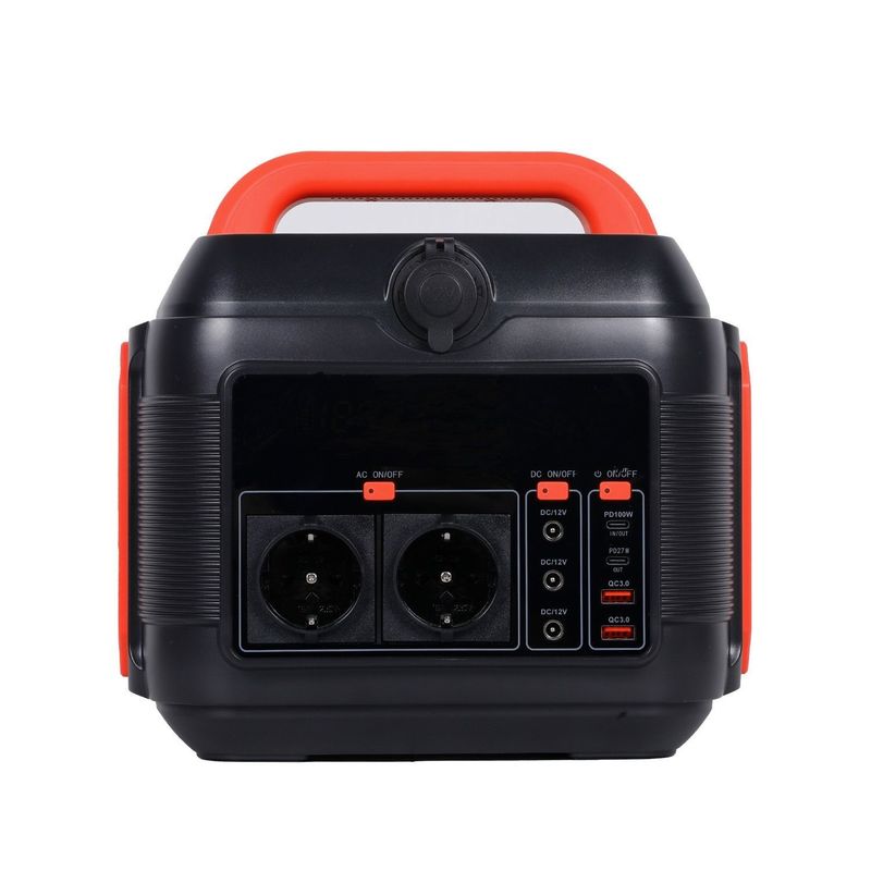 Generatore solare portatile con funzione di uscita e protezione in corrente continua 12V-13V/10A 600W/576wh