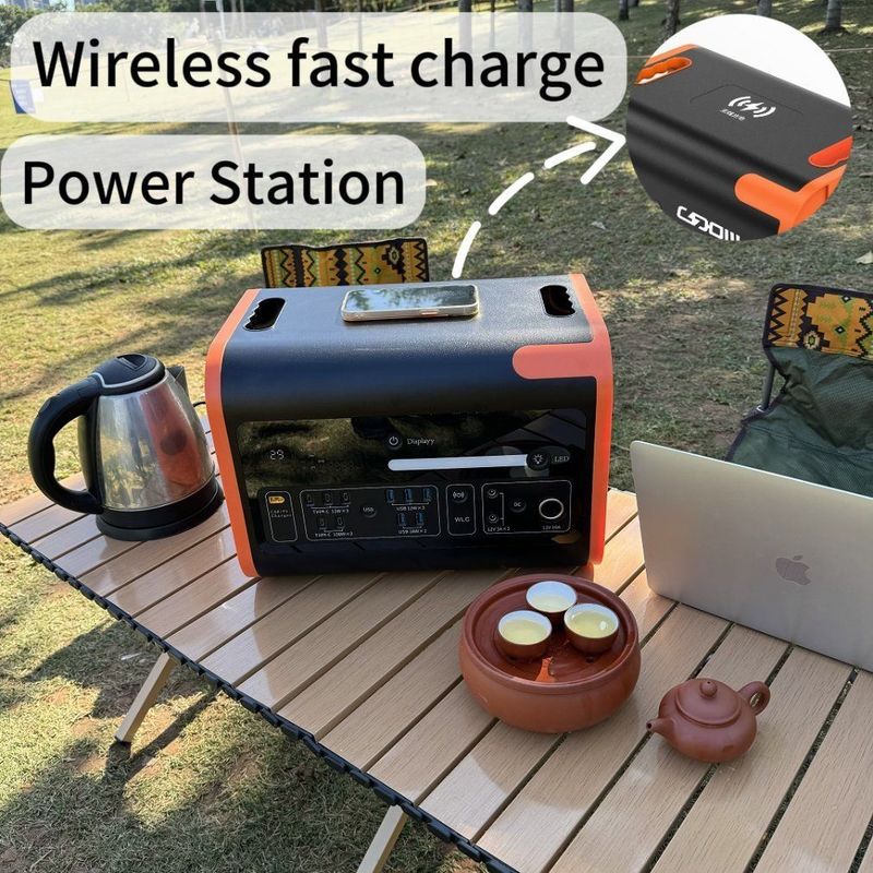 1800W/2000W/2200W/2400W Stazione elettrica di emergenza portatile ad alta temperatura per tutti gli apparecchi