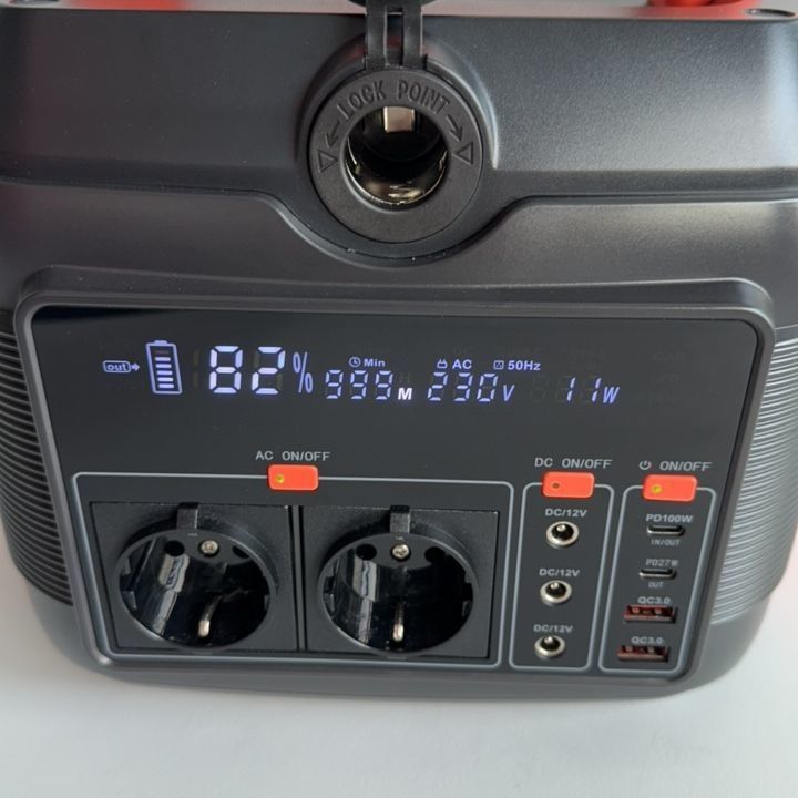 Uscita CA 220V 50Hz/110V 60Hz Stazione di alimentazione portatile 600W per emergenze di alimentazione mobile