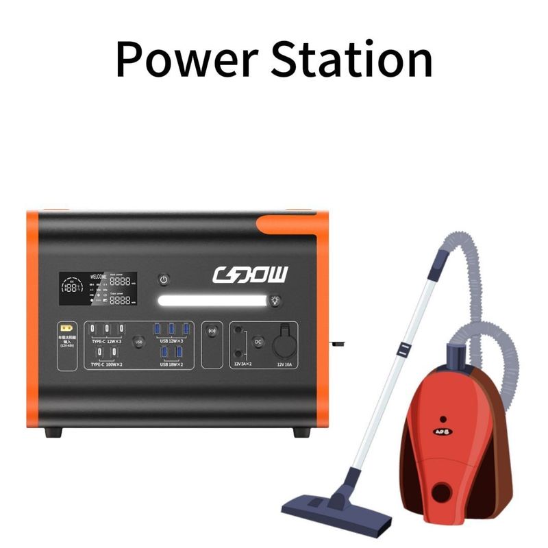 Centrale di accumulo di energia solare di emergenza per famiglie all'aperto