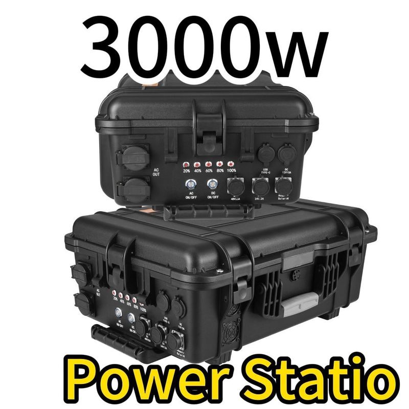 Potenza di uscita 100-120V-3000W50Hz/60Hz Tunable 3000wh 62.5ah Hot Portable Power Station