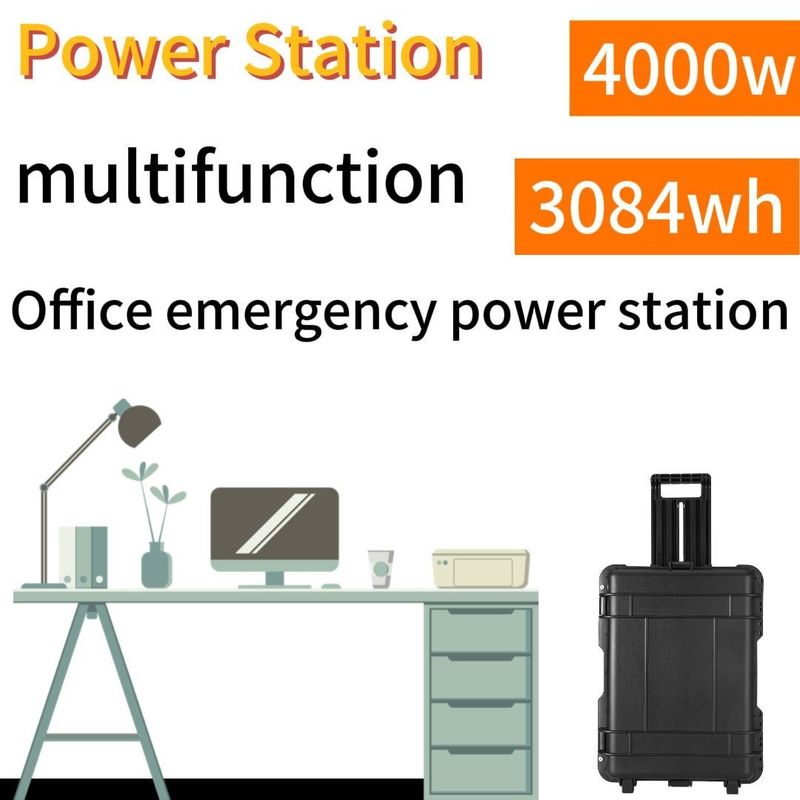 4000W 3840wh batteria solare portatile Perfetto per le esigenze di energia di emergenza in campeggio all'aperto