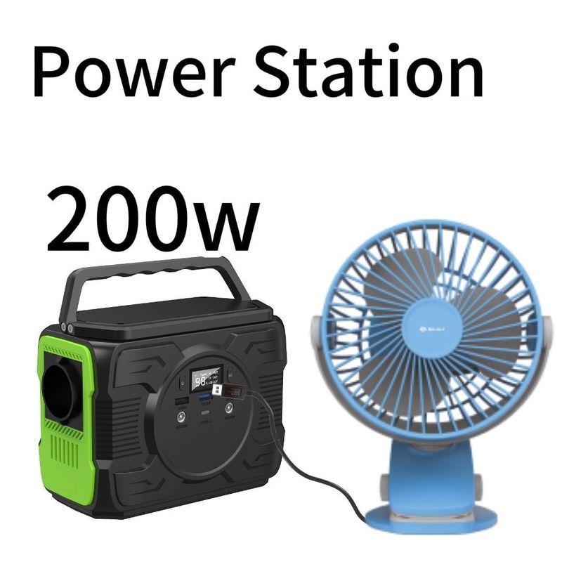 Stazione elettrica mobile esterna a prezzi accessibili e 200W con USB1/USB2 Esportazione 5V/2.1A