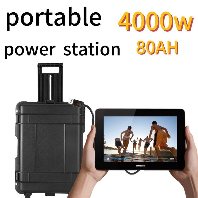 4000W80ah/UPS Pure Sine Wave BMS Sistema alimentato a batteria per la soluzione di energia portatile