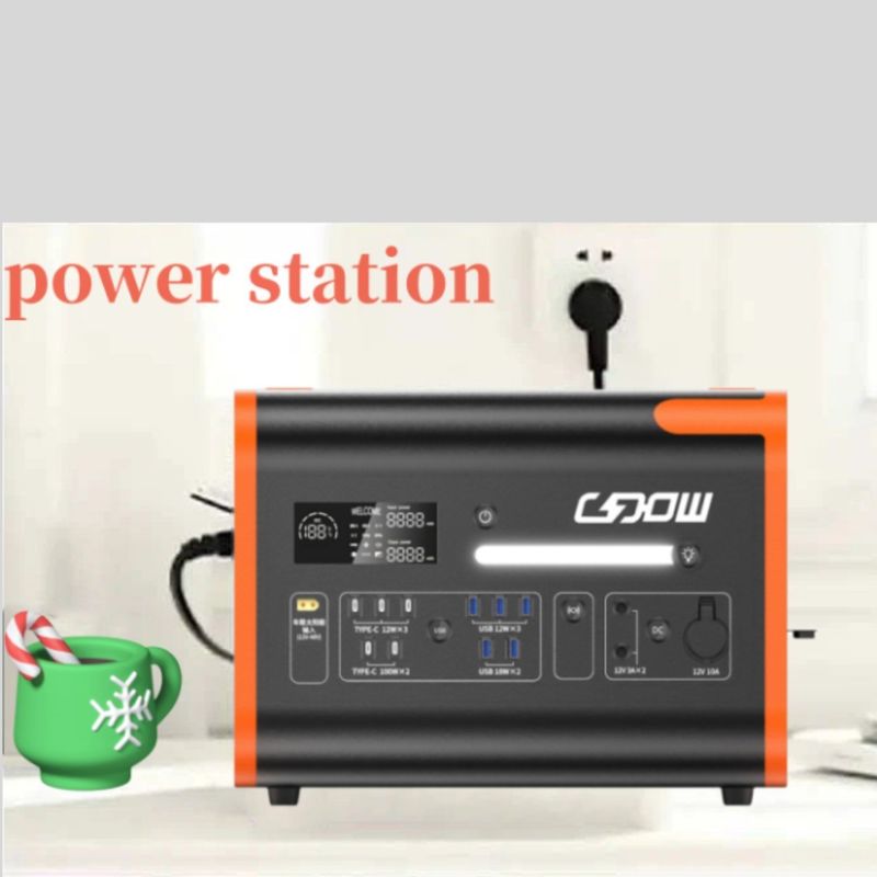 2200W/2048wh Stazione elettrica portatile con alloggiamento ignifugo e inverter di onde sinusoide puro