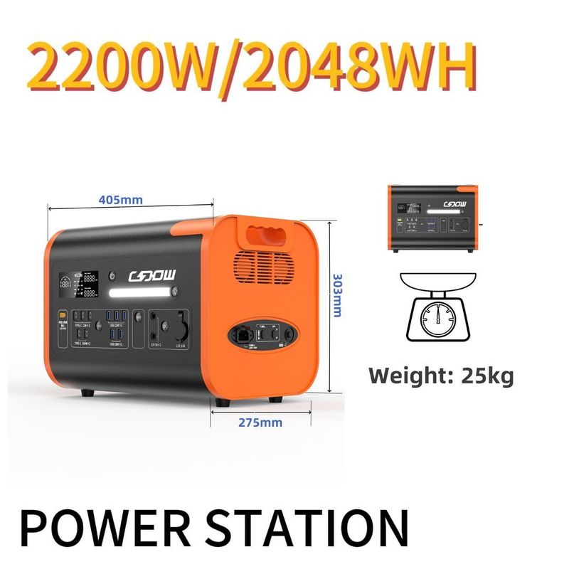 Centrale elettrica portatile CE certificata 2200W per esterni e emergenze 110V 220V uscita CA