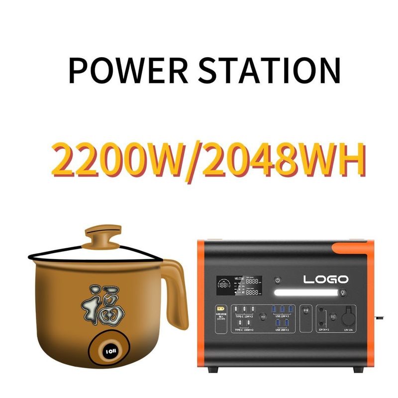 Long Life Span Batteria LiFePO4 2048ah per campeggio Lavoro di pesca Stazione elettrica portatile
