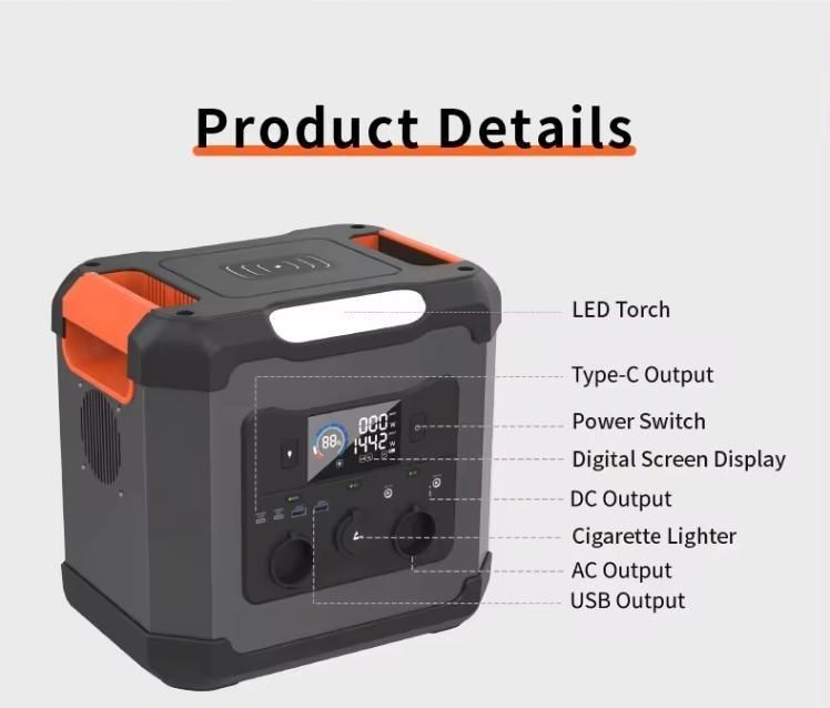 Invertitore Invertitore bidirezionale 1500W per Uav Home Outdoor Portable Power Station
