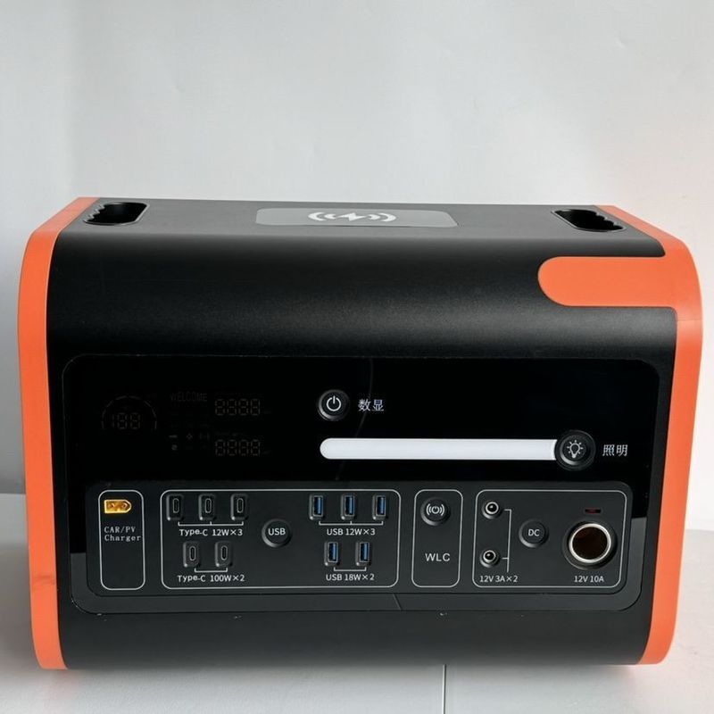 Stazione di alimentazione portatile 2200W Pure Sine LiFePO4 UPS Backup Battery per campeggio all'aperto