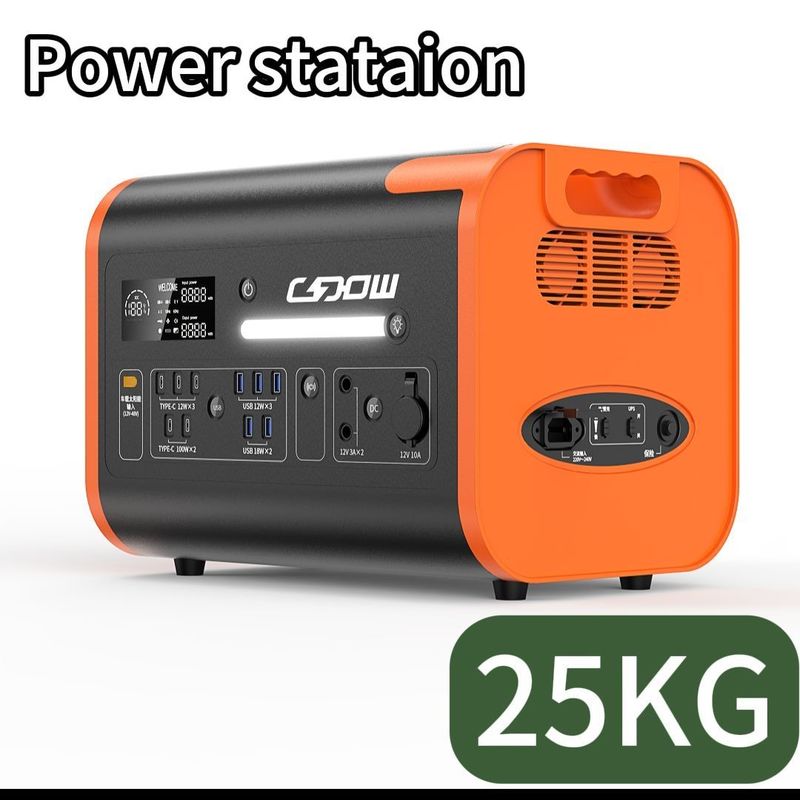 LiFePO4 500W 2200W ricarica wireless sistema di energia solare portatile centrale elettrica portatile