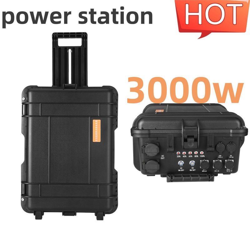 Centrale elettrica per droni solari a caldo da 3000 W CE.Un38.3 Certificata e potente Shell in lega ABS
