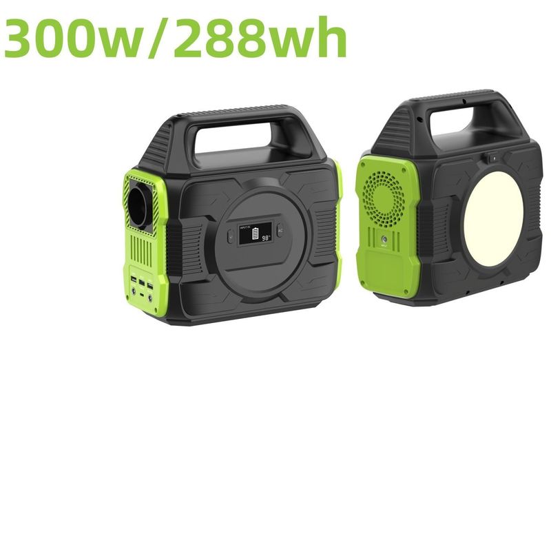 300W/288wh Generatore solare per la casa Puro Sine Wave Stazione elettrica esterna con display LCD