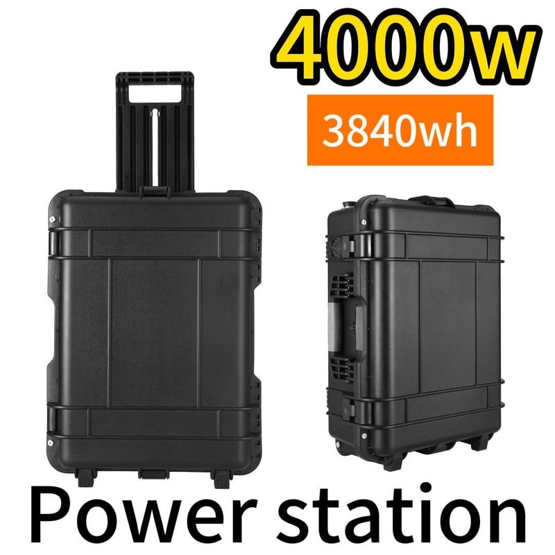 Potenza di uscita 4000W LiFePO4 Centrale elettrica portatile per situazioni di emergenza e di viaggio