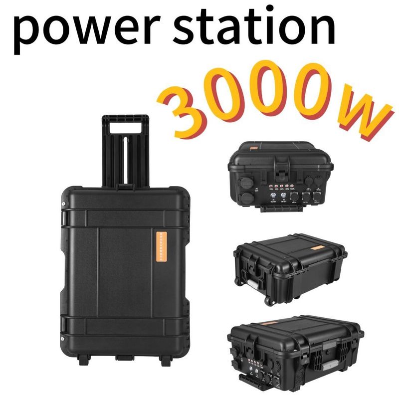Viaggio 3000W/220V/110V/UPS Pure Sine LiFePO4 Backup Battery Camping Stazione elettrica portatile