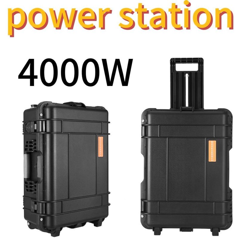 Batteria di fosfato di ferro di litio da 4000 W per lavoro all'aperto e centrale elettrica di emergenza domestica
