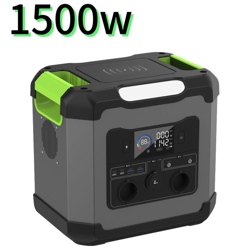 1200W/1500W/2000W alimentazione mobile 1500W potenza di uscita CA per centrale elettrica portatile