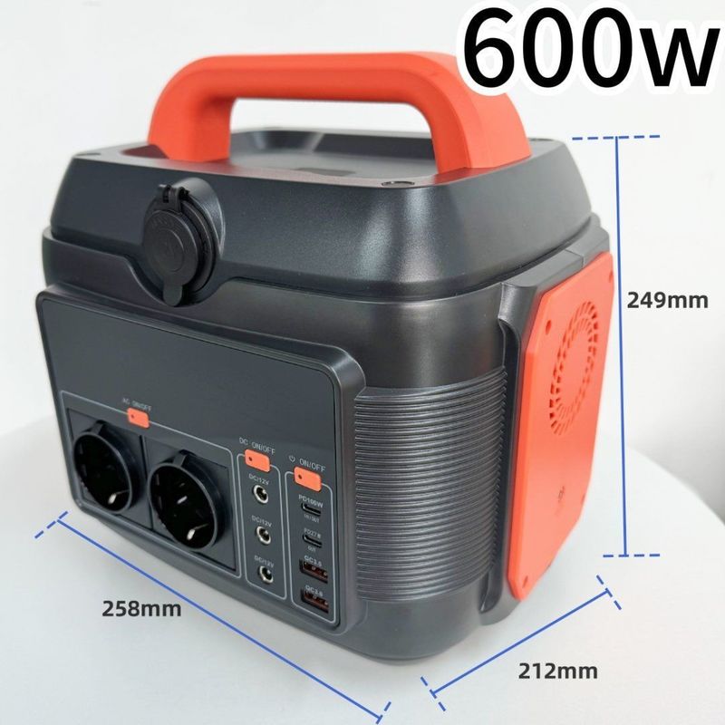 Stazione di emergenza portatile con uscita CA 220V 50Hz/110V 60Hz e batteria al litio