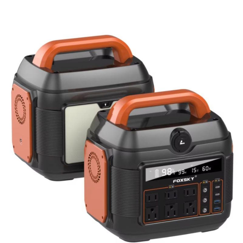 11W Illuminazione a LED 220V/110V AC Output 600W Batteria al litio per centrale elettrica portatile