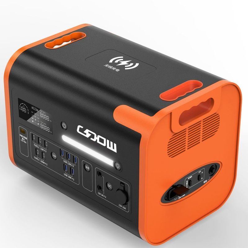 2200W/2048wh Batteria al litio di stoccaggio dell'energia per stazioni esterne portatili di energia solare