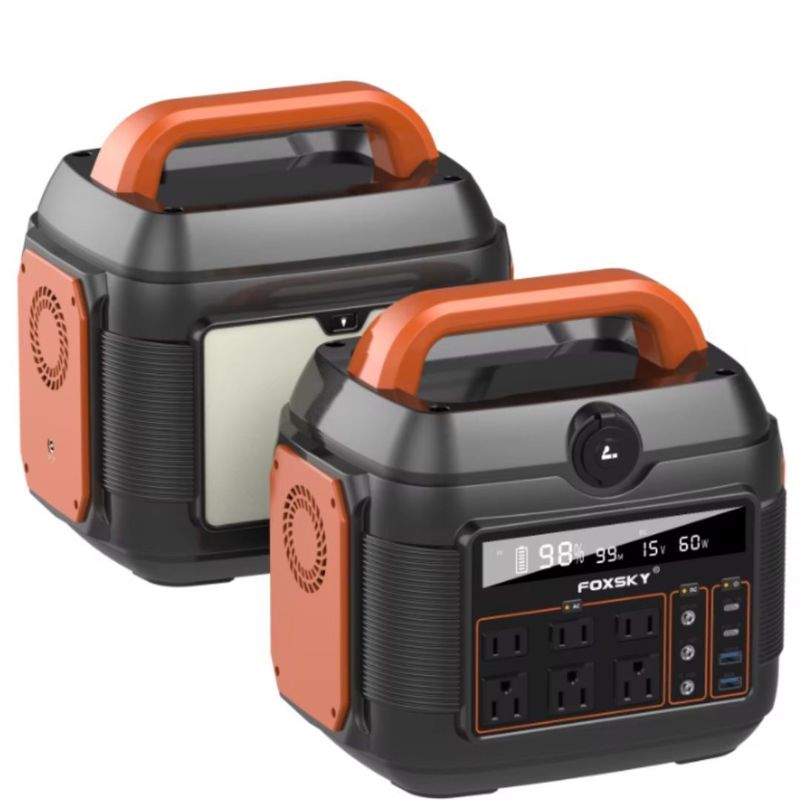 Centrale di accumulo di energia solare portatile all'aperto con batteria al litio