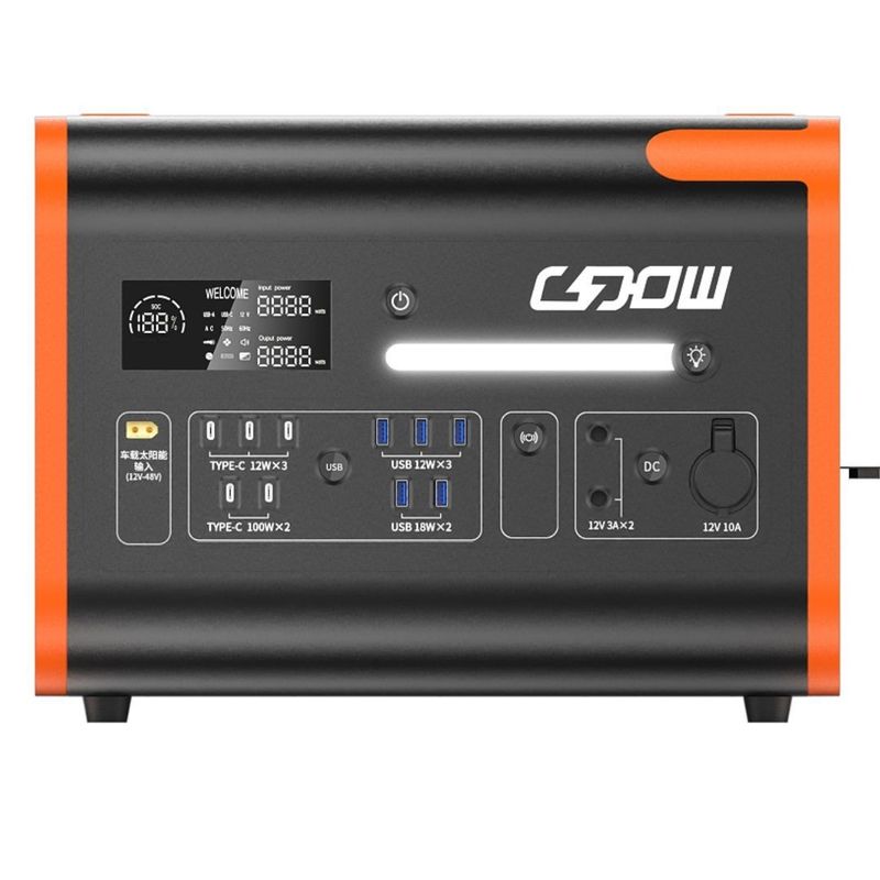 220V/40ah/2200W Energia solare Portabile Outdoor Energy Storage Power Station con ricarica rapida 1500W batteria al litio