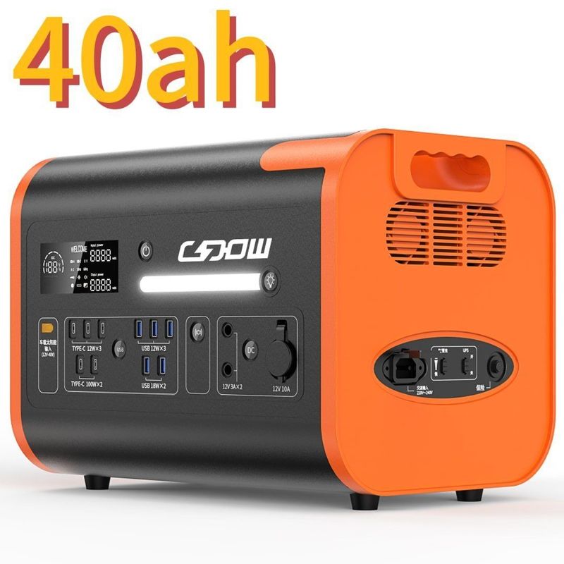 Esplora l'aria aperta con la centrale elettrica portatile da 2200W/2048wh e l'inverter di onde sinusoidi pure